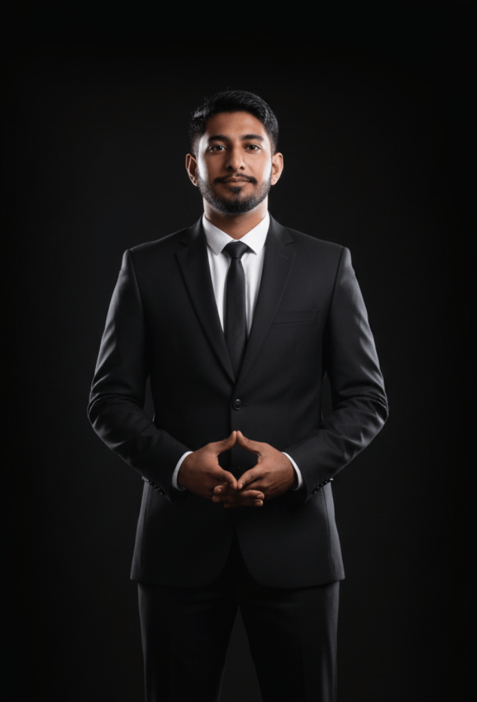 Image of a man with freckles on his face, smiling warmly, showcasing his unique features.